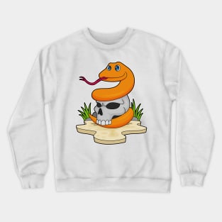 Snake with Skull Crewneck Sweatshirt